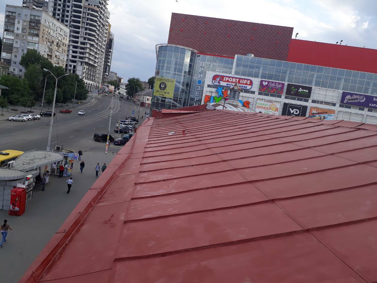 покраска металических крыш